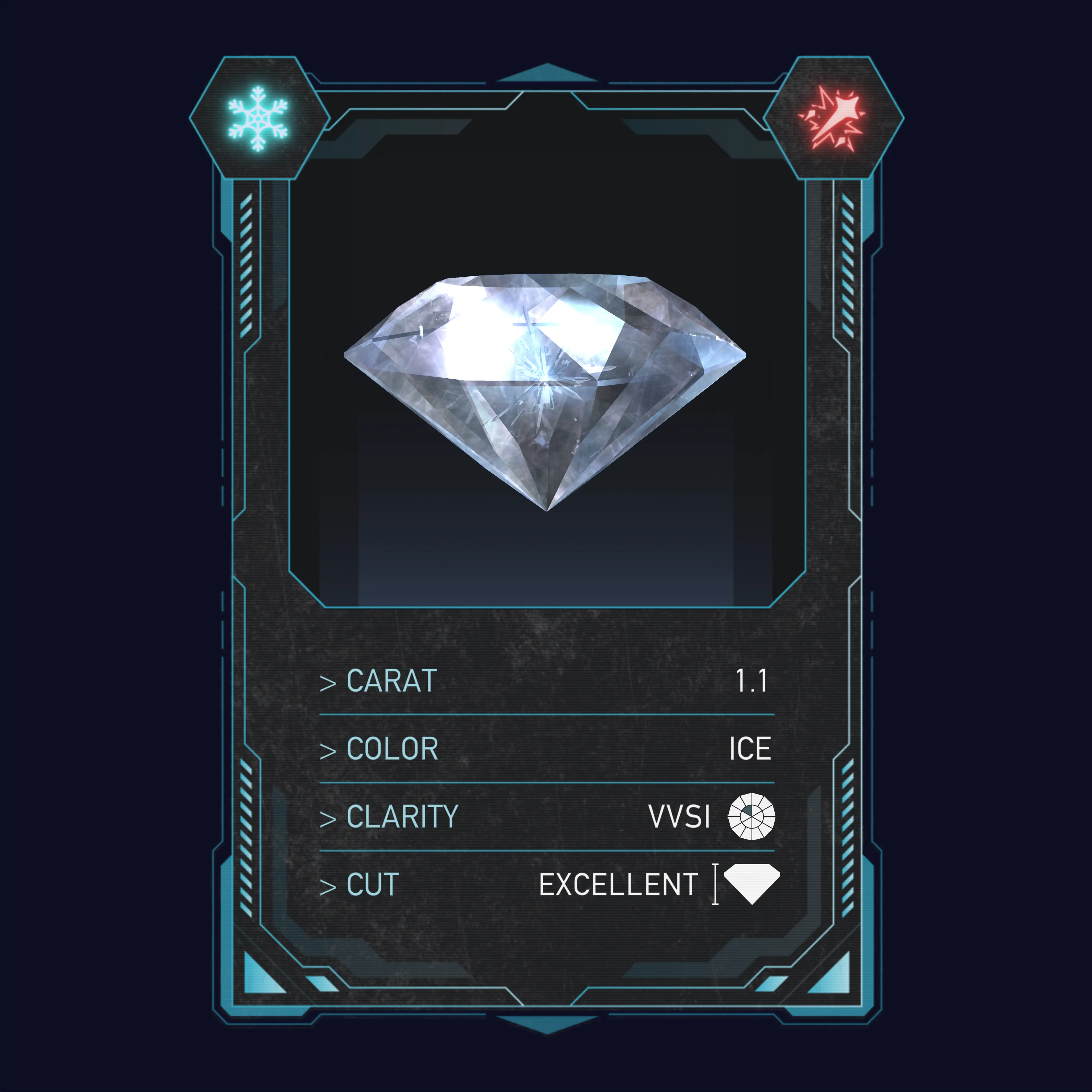 Ice Round Gem